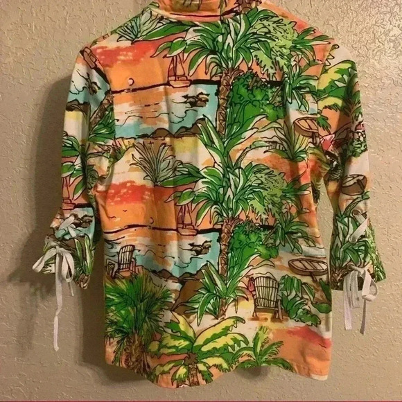Onque Casuals white knot Hawaiian jacket. - Picture 5 of 8